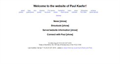 Desktop Screenshot of paulkaefer.com